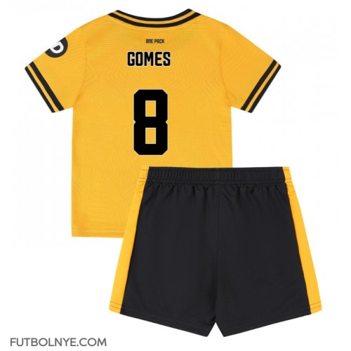 Camiseta Wolves Joao Gomes #8 Primera Equipación para niños 2024-25 manga corta (+ pantalones cortos)